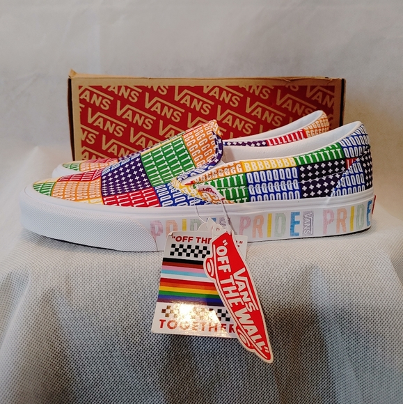 Vans Pride Slip-Ons M- 8.5 / W- 10 - Picture 3 of 8